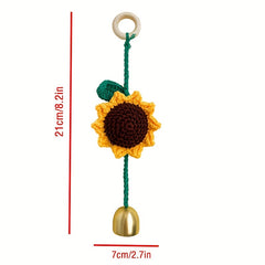 Summer Sunflower Wind Chime Car Charm - Romantic Birthday Gift
