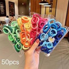 50pcs Sweet Daisies Hair Ropes for Crafts & Decorations