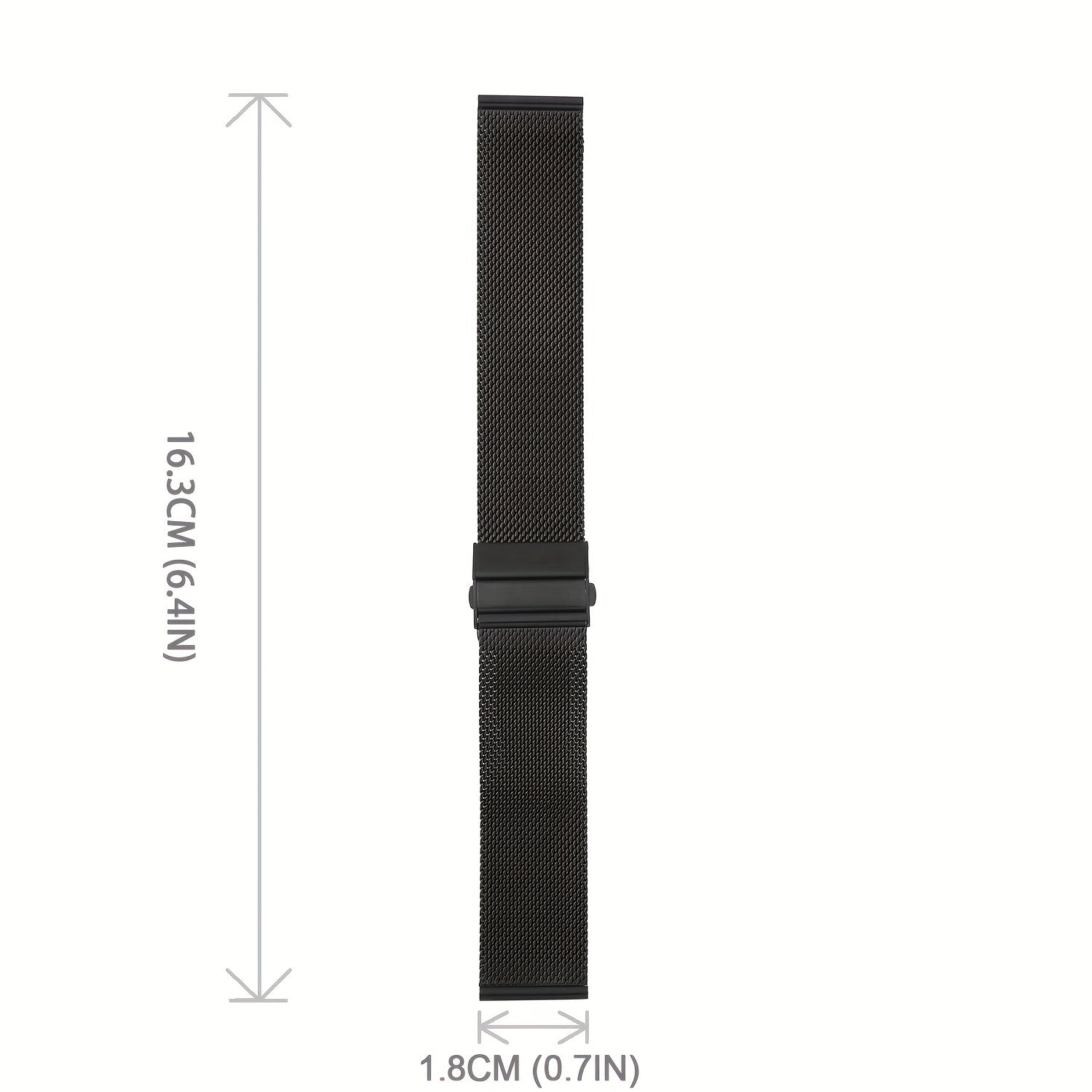 Stainless Steel Mesh Butterfly Buckle Watch Strap