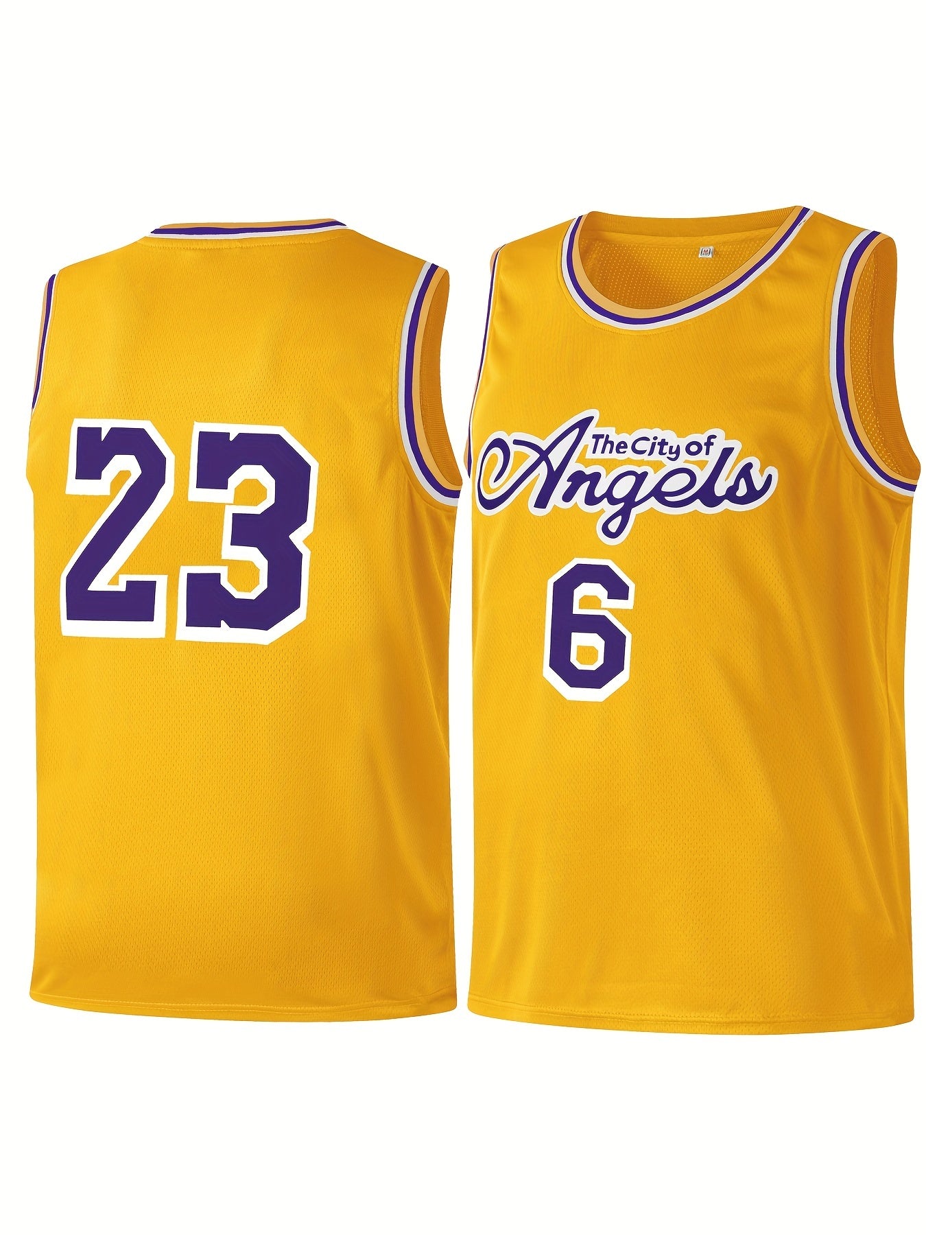Kid's Youth Basketball Jersey 6 23 The City Of Angels Tank Top