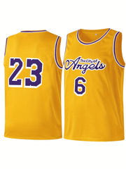 Kid's Youth Basketball Jersey 6 23 The City Of Angels Tank Top