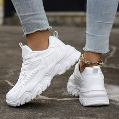 Women's Breathable Heighten Chunky Sneakers Casual Lightweight Running Shoes