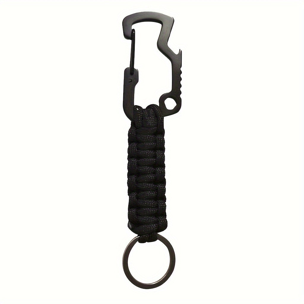 Outdoor Climbing 7-Core Cord Rope Keychain Carabiner DIY Buckle