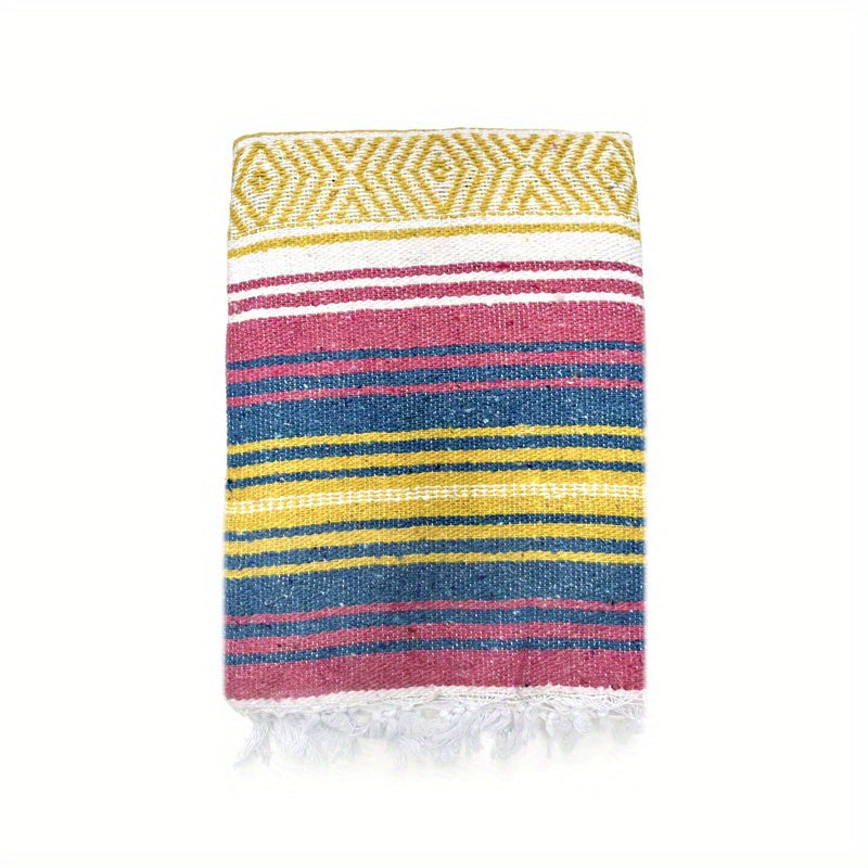 Mexican Woven Blanket for Outdoor Activities - Beach, Picnic, Yoga, Camping