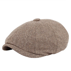 Men's Plaid Newsboy Hat - Stylish Cap for Every Day Wear