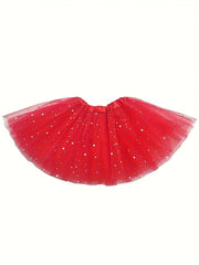 Sequin Layered Tutu Skirt Girls Ballet Dance Skirt