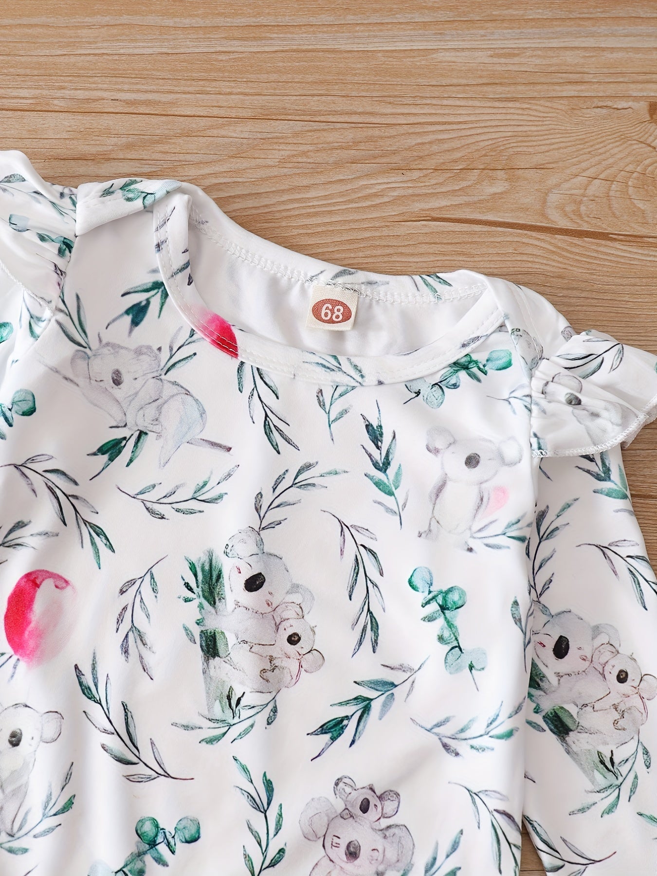 Baby Girls Graphic Long Sleeve Bodysuits Set