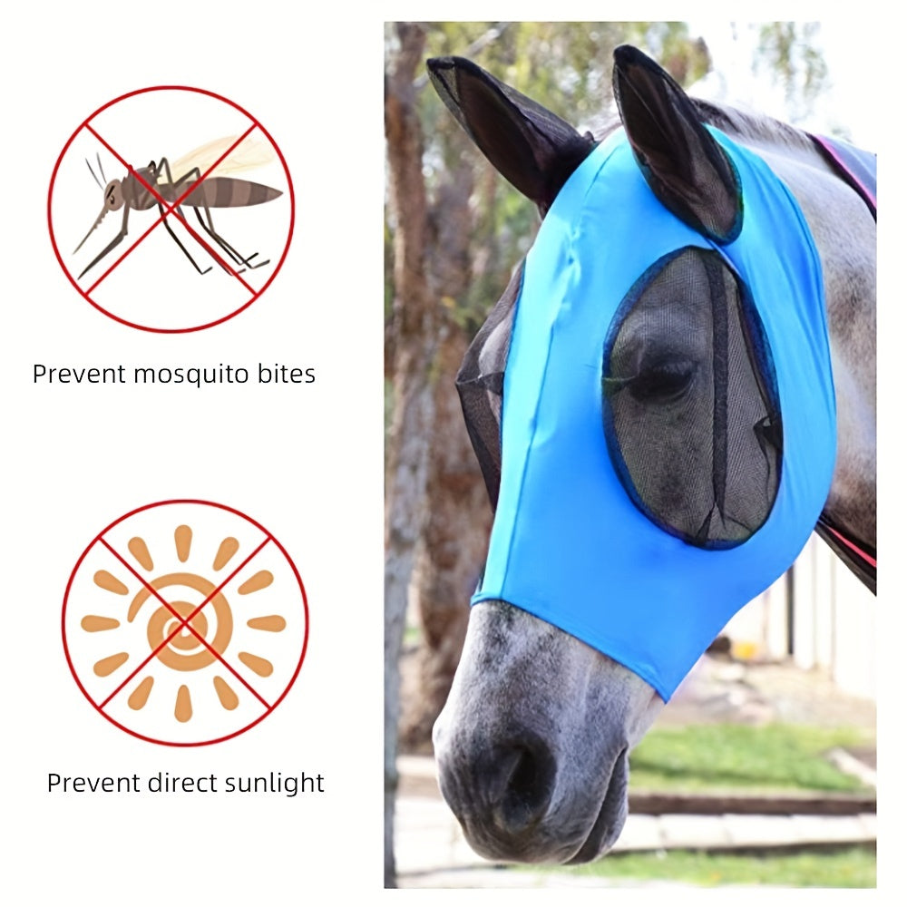 Durable Horse Fly Mask with Eyes and Ear Protection