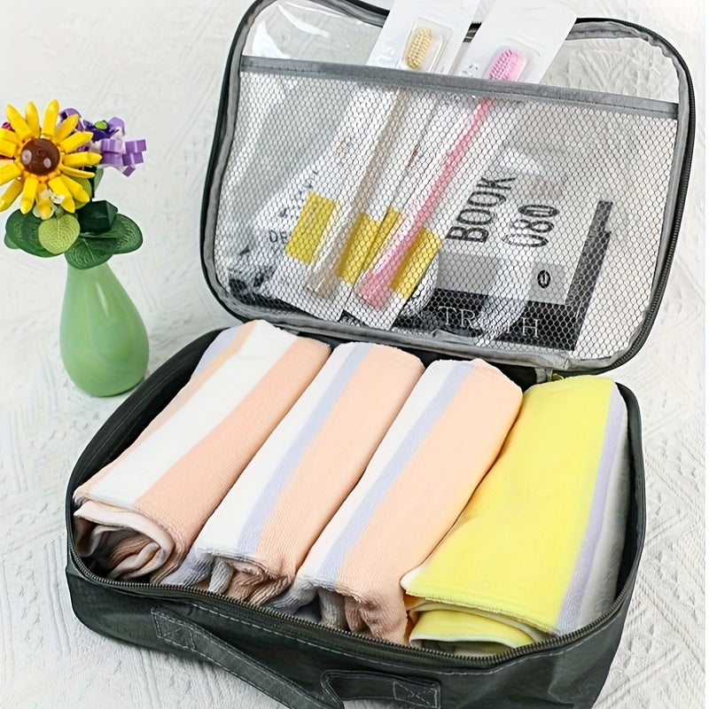 Set of 3 PVC Zipper Mesh Storage Bags for Toy Organization and More