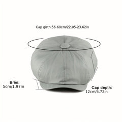 Newsboy Hat Men Outdoor Casual Sunshade Beret British Retro Octagonal Hat