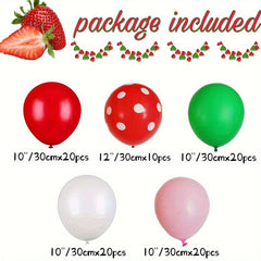 Strawberry Party Decoration Balloon Garland Set - Birthday Party Supplies