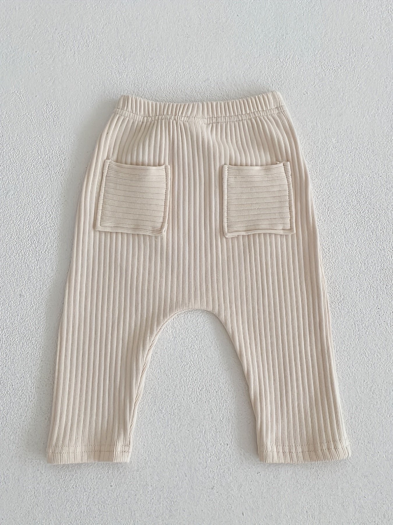 Kids Striped Cotton Long Pants with Pockets for Spring & Autumn