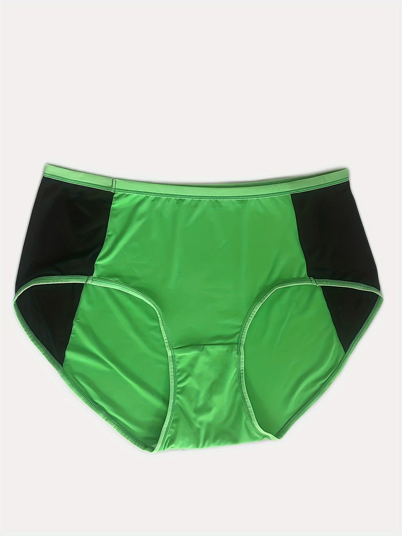 3 Pack Plus Size High Waisted Briefs Set Women's Plus Comfort Panties