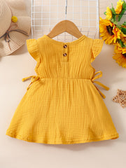 Baby Girls Casual Round Neck Dress Clothes