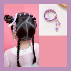 Colorful Bell Hairband with Flower Pendant for Kids