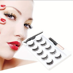 5 Pairs Magnetic Eyelashes Extension Kit Natural Look
