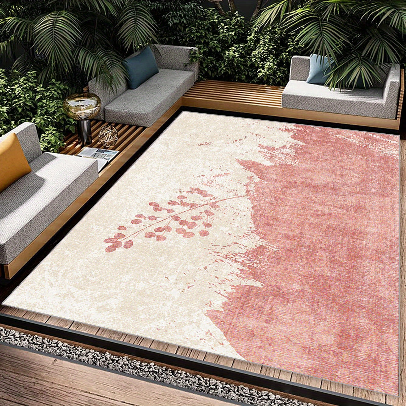 Geometric Soft Faux Sheepskin Floor Mat Washable Anti-skid Throw Rugs