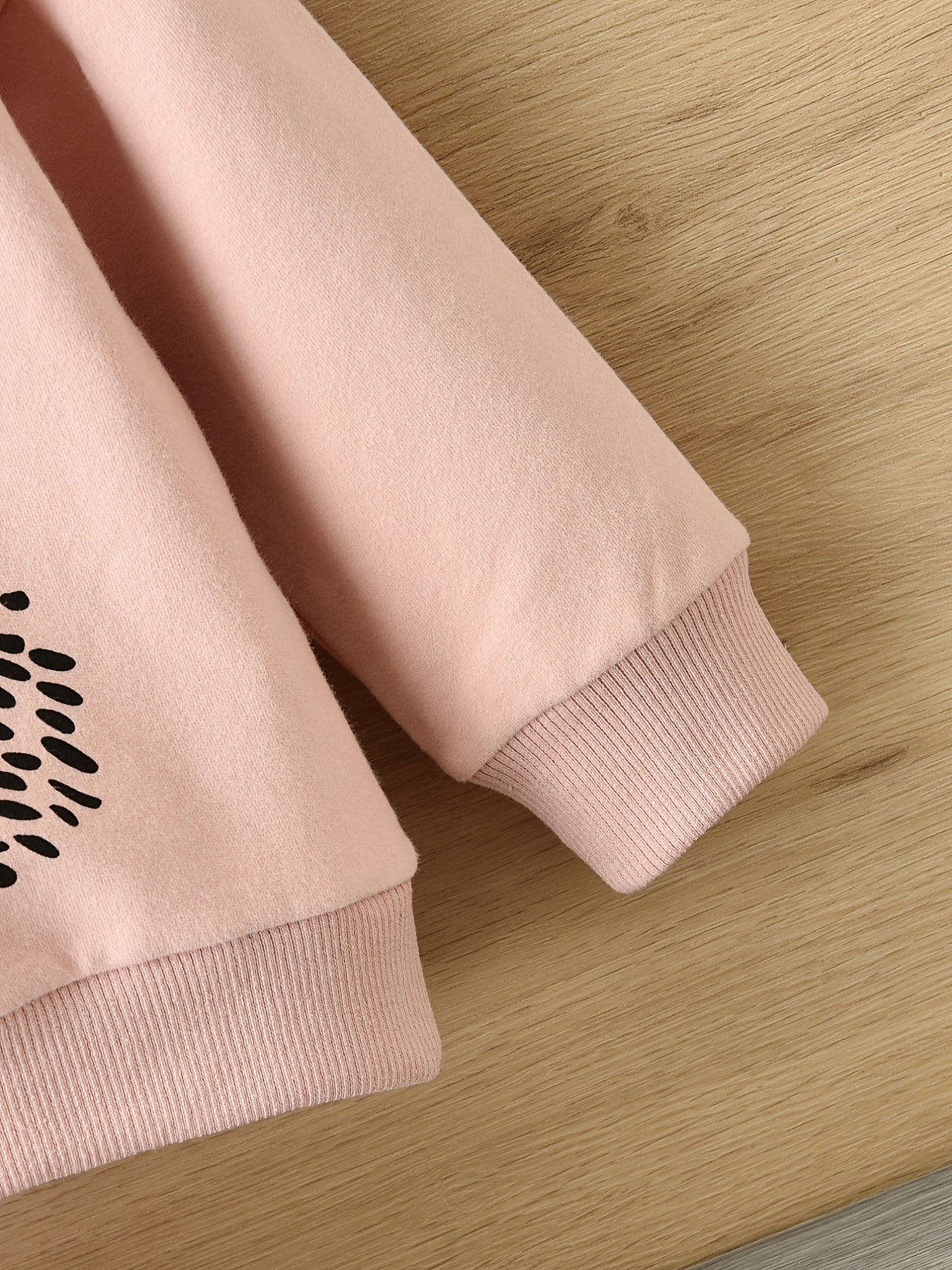Girls Hedgehog Print Pullover Sweatshirt Crew Neck Top