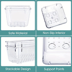 25pcs Drawer Organizer Set Clear Plastic Desk Drawer Dividers Trays Dresser Stor