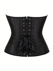 Strapless Corset Bustier Tummy Control Lace Up Body Shaper Women's Lingerie