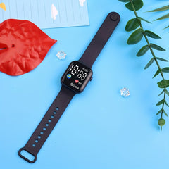 Unisex Light Digital Watch with Adjustable Strap Illuminated Display