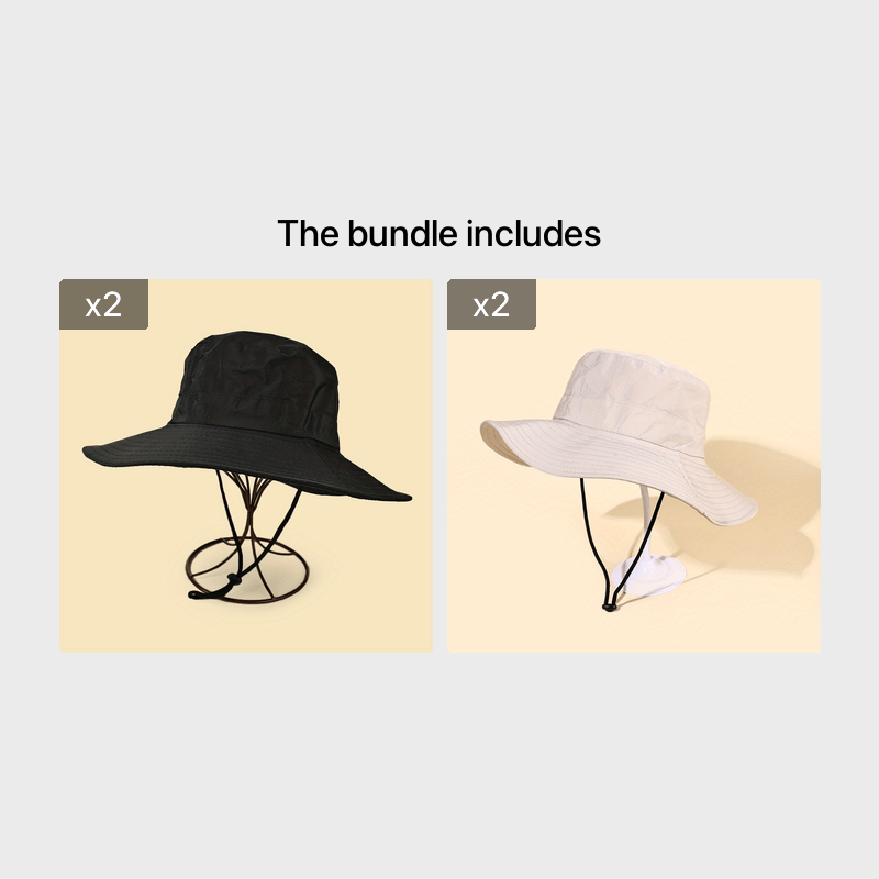 Men's Waterproof Sun Visor Bucket Hat for Hiking