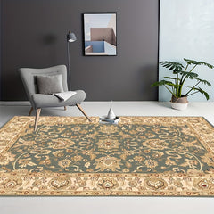 Aqua American Classic Pattern Large Carpet Area Carpet Living Room Bedroom