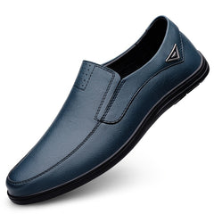 Men's Metal Decor Casual Loafers Comfortable Slip-on Shoes