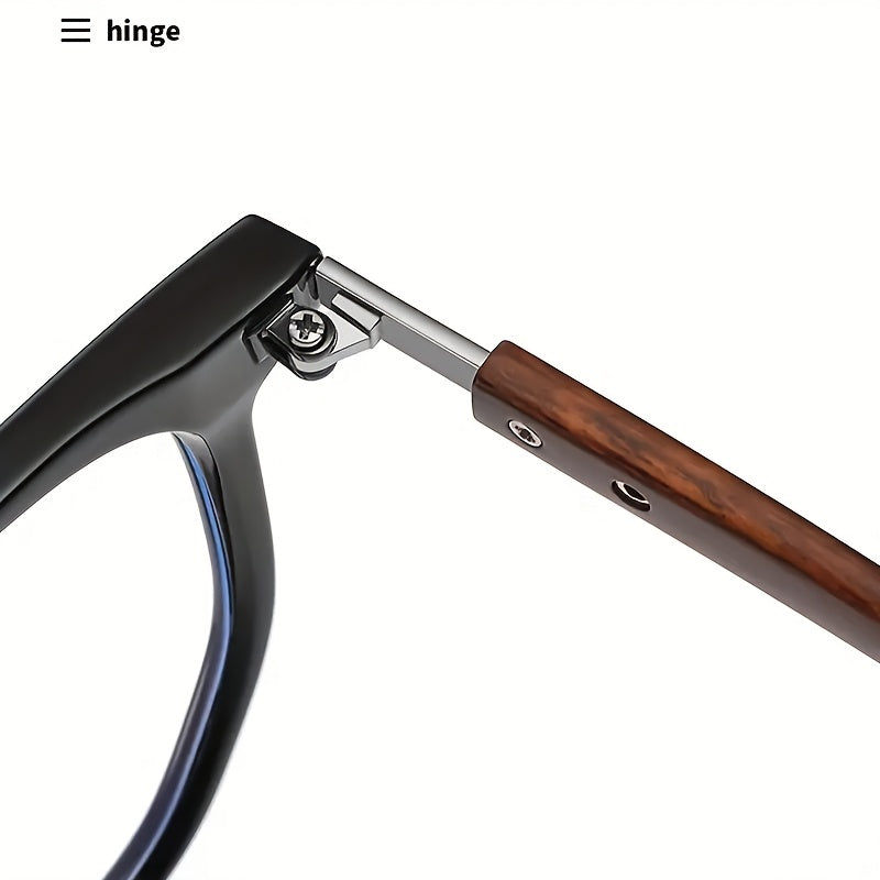 Retro Square Frame Anti Light Glasses for Men and Women with Case