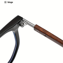 Retro Square Frame Anti Light Glasses for Men and Women with Case