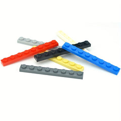 50pcs Thin Brick Building Blocks Compatible with 3460, Assorted Colors