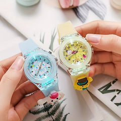 Silicone LED Cartoon Animation Kids Watch Quartz Watch
