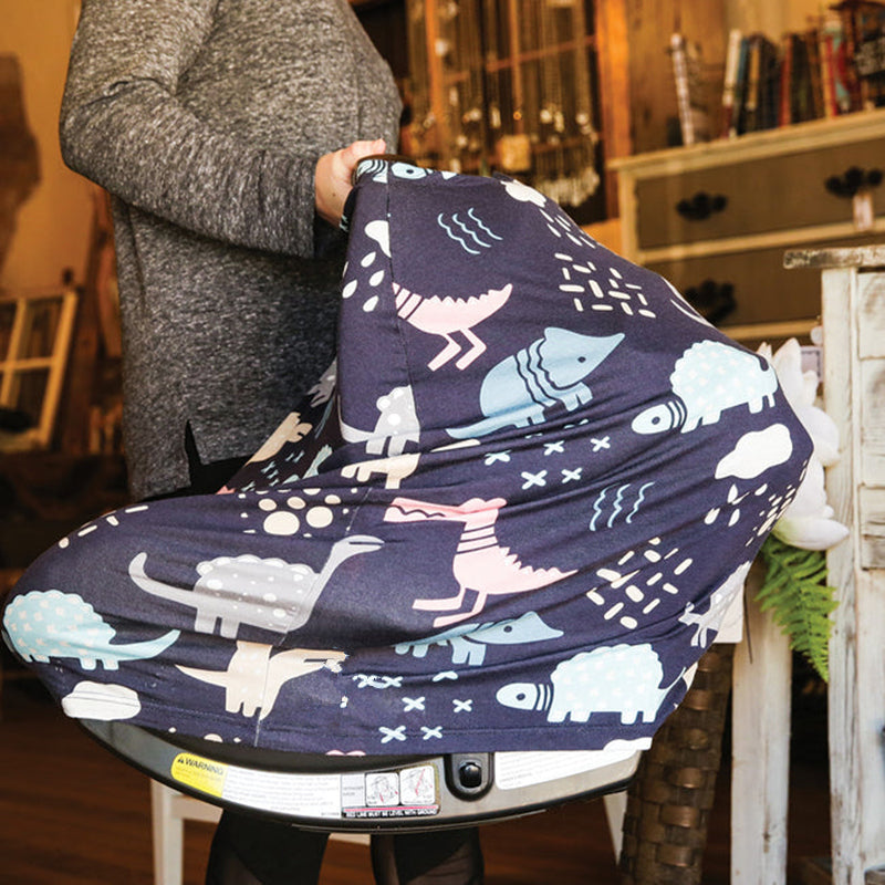 Stretchy & Soft Car Seat Canopy for Babies - Gender Neutral