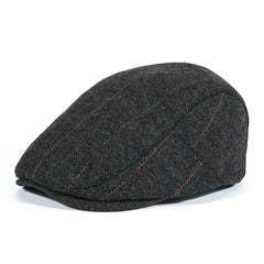 Adjustable Fleece Newsboy Cap for Men