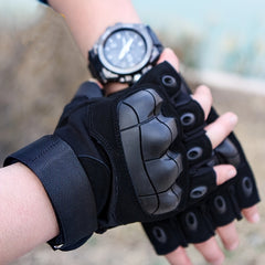 Tactical Fingerless Gloves for Motorcycle Biking Climbing