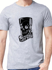 Men's Last Call Graphic Tee Casual Stretch Breathable Shirt