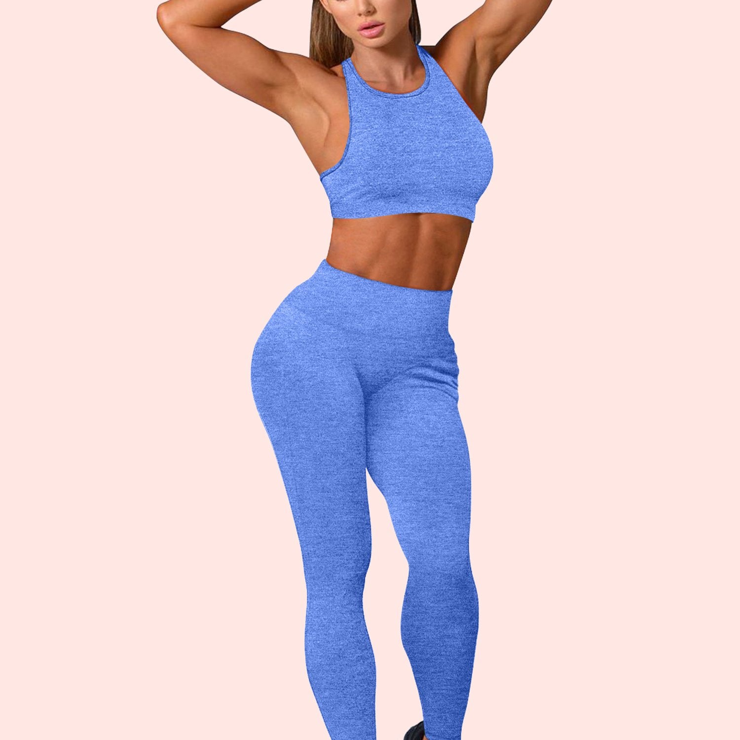 Women's Seamless Yoga Padded Sports Bra & Leggings Set