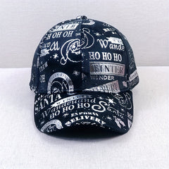 Hot Stamping Baseball Cap Suede Hip Hop Sunshade Dad Hats Christmas