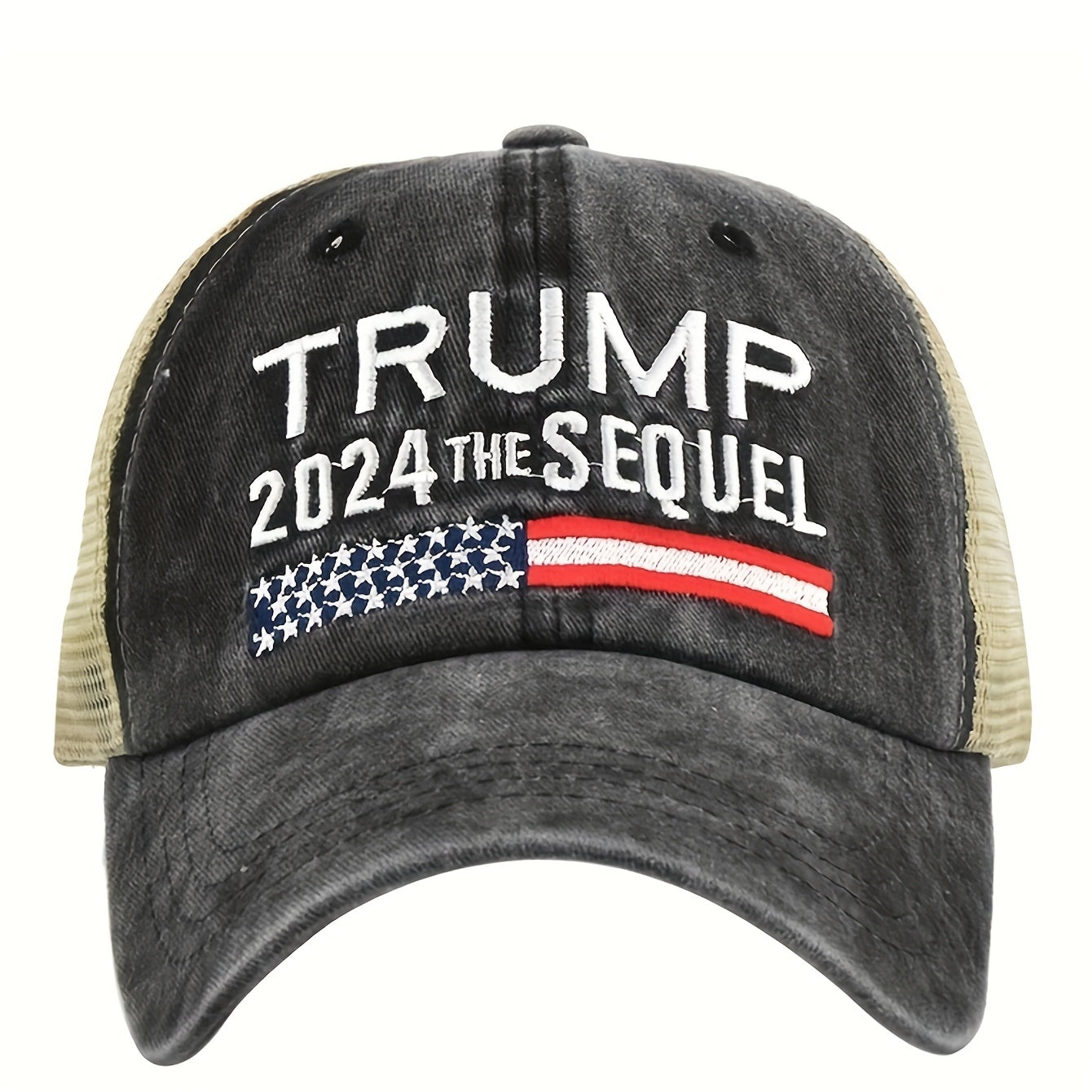 Letter Embroidery Trucker Hat Mesh Baseball Cap for Women & Men