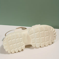 Women's Chain Decor Sports Sandals Thick Sole Hook & Loop Fastener