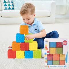 Soft Building Blocks for Baby Sensory Toys with Numbers Toy for Toddlers Babies