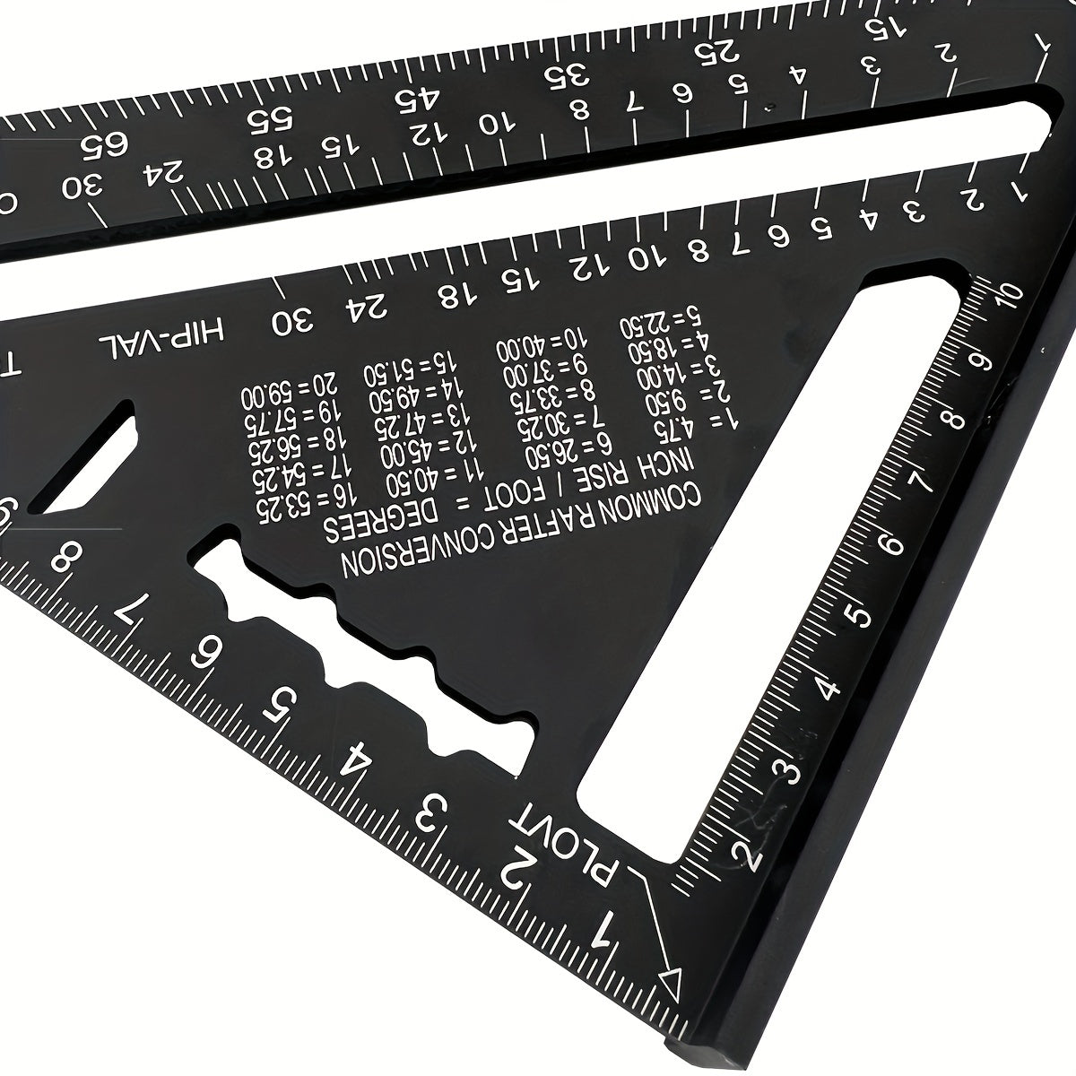 17 78 Cm Woodworking Triangle Ruler Right Angle Protractor Aluminum Alloy