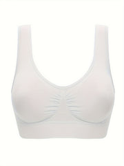 Plus Size Sports Bra Seamless Wireless Running Yoga Bra