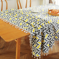 Bohemian Geometric Tablecloth for Restaurants Picnics Camping Birthdays