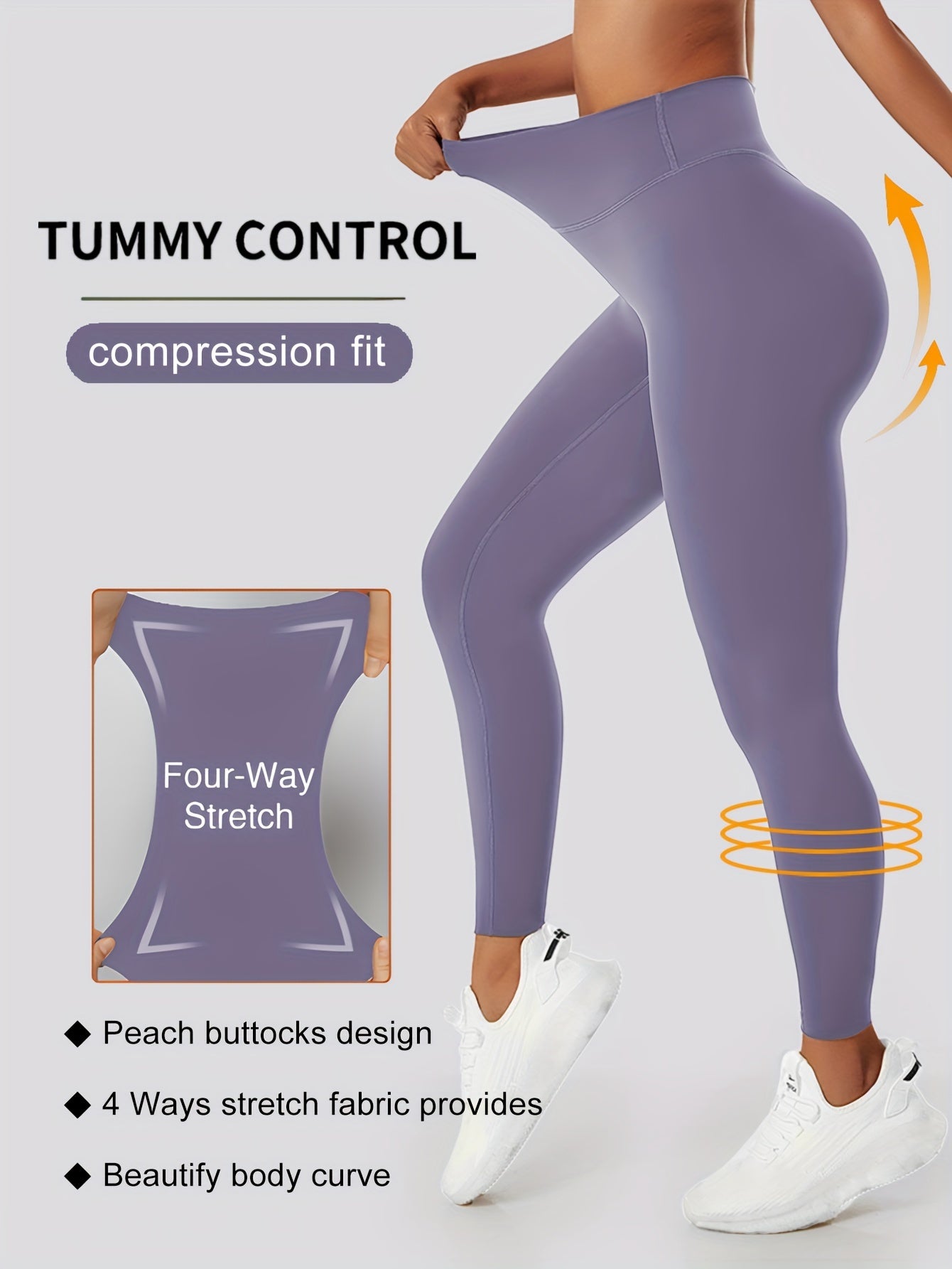 High Waist Butt Lifting Yoga Pants Moisture Wicking Leggings