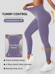High Waist Butt Lifting Yoga Pants Moisture Wicking Leggings