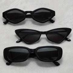 3pairs Cat Eye Personalized Sunglasses Geometric Lens Eyewear
