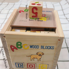 Wooden Blocks Set Educational Puzzle Toy for Kids