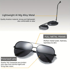 Men's Business Sunglasses UV400 Protection Outdoor Riding Fishing