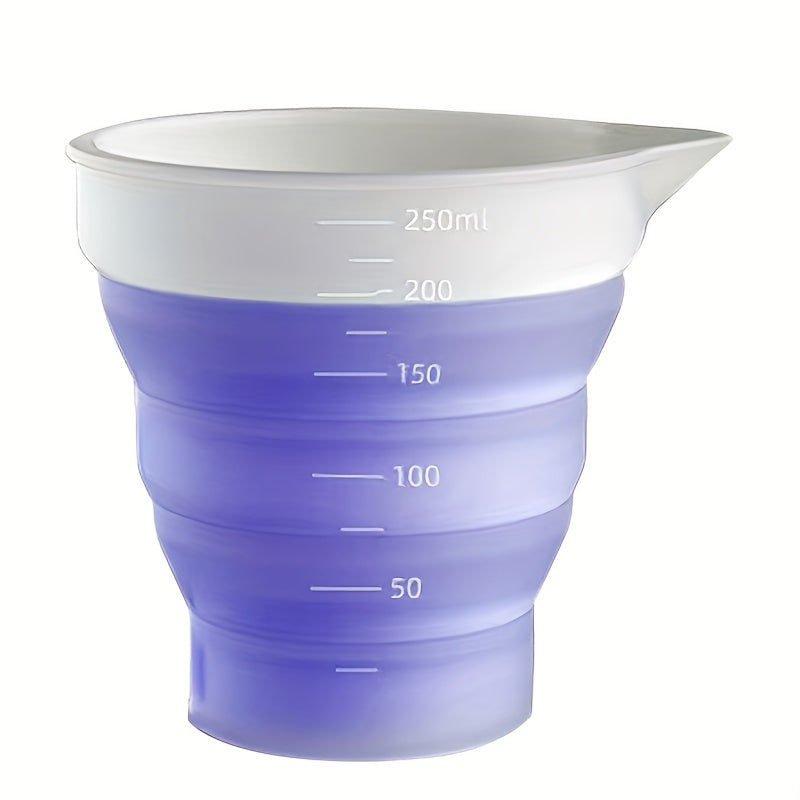 Folding Silicone Measuring Cup Resin Cup Dispenser Reusable Silicone Mixing
